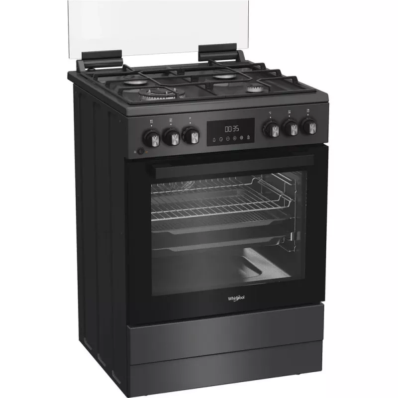 Whirlpool 859991716090 -liesi vapaasti seisova liesi sähkö-kaasu musta
