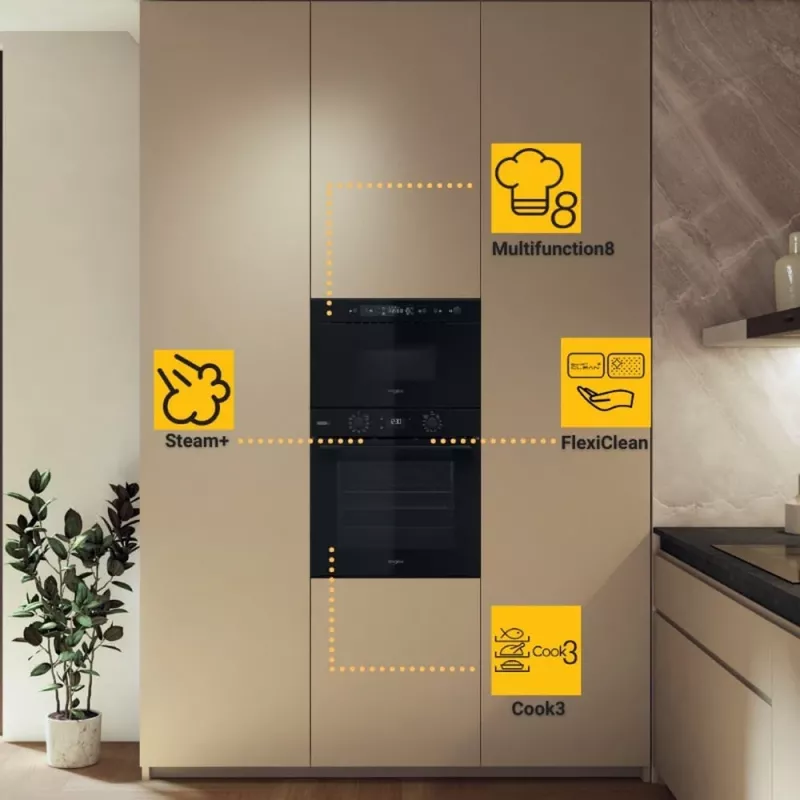 Whirlpool OMSK58RU1SB 71 L musta