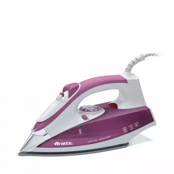 Ariete 6215 höyrysilitysrauta, 2200 W, ruostumaton teräs -silityspohja, 0,28 L, violetti/valkoinen
