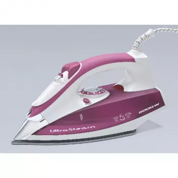 Ariete 6215 höyrysilitysrauta, 2200 W, ruostumaton teräs -silityspohja, 0,28 L, violetti/valkoinen