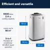 De’Longhi PAC EM82 kannettava ilmastointilaite 63 dB 1000 W valkoinen