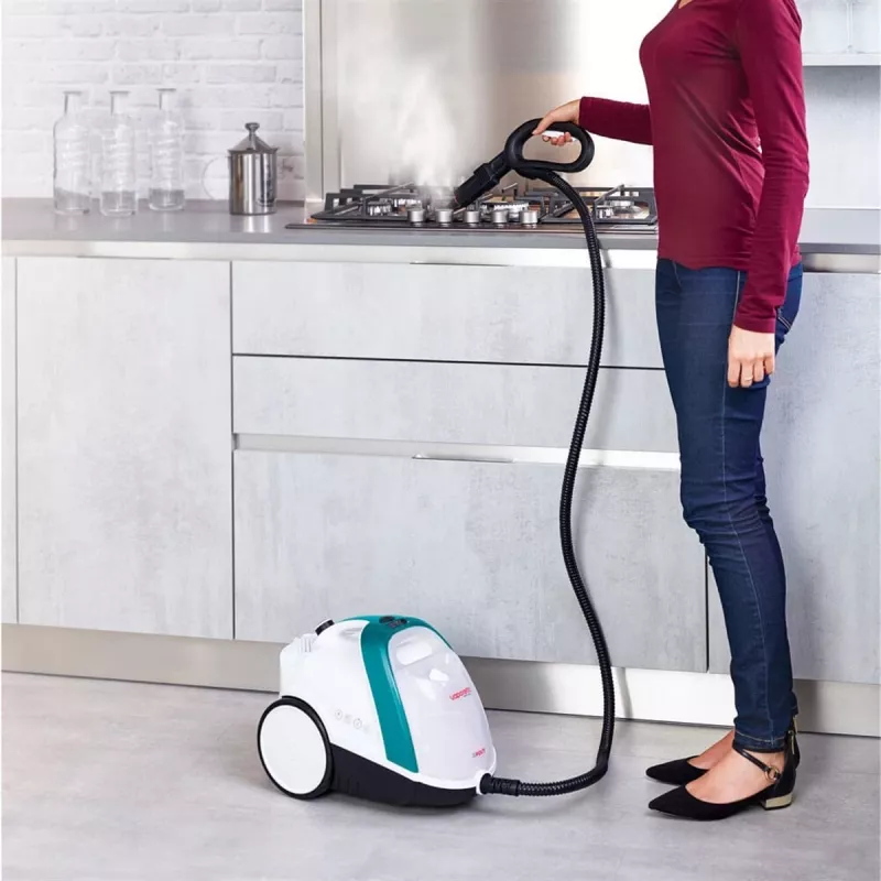 Polti Vaporetto Smart 100_T sylinterihöyrypuhdistin 1500 W sininen, valkoinen