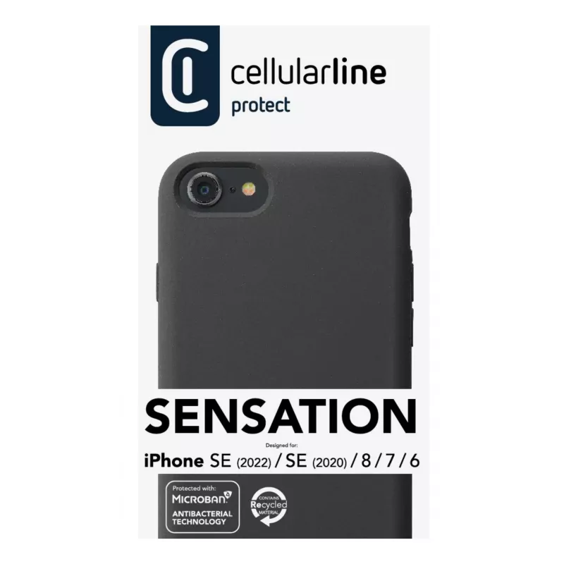 Cellularline Sensation - iPhone SE (2022)/SE (2020)/8/7/6 soft-touch-silikoni tasku