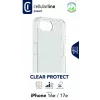 Cellularline Clear Protect - iPhone 16e/17e kova kuori kumireunoilla