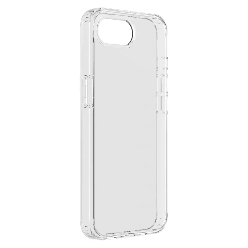 Cellularline Clear Protect - iPhone 16e/17e kova kuori kumireunoilla