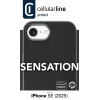 Cellularline Sensation - iPhone 16e/17e soft-touch-silikonikuori integroidulla antibakteerisella Microban®-teknologialla