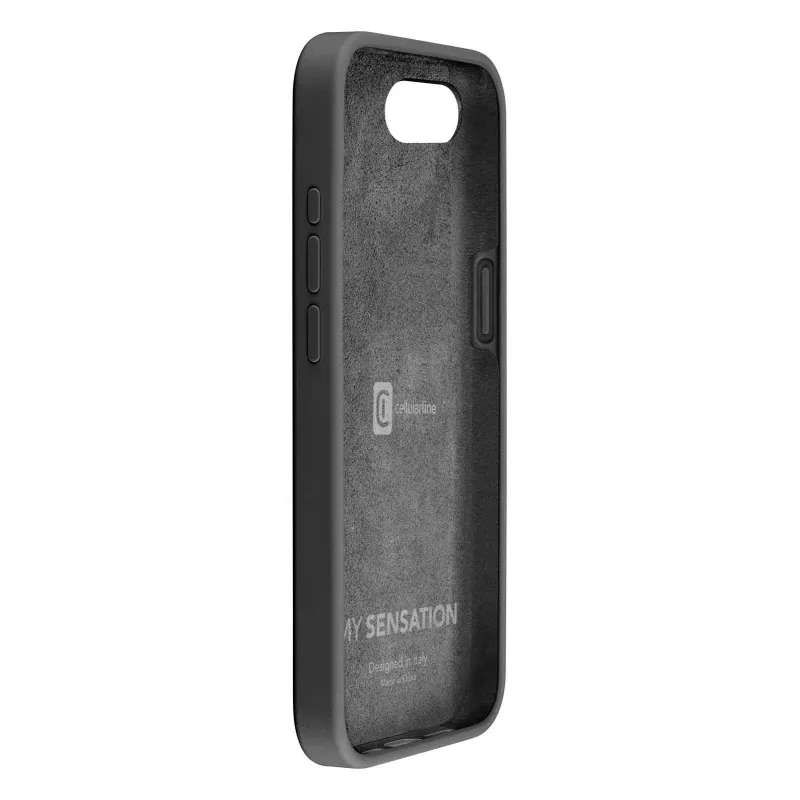 Cellularline Sensation - iPhone 16e/17e soft-touch-silikonikuori integroidulla antibakteerisella Microban®-teknologialla