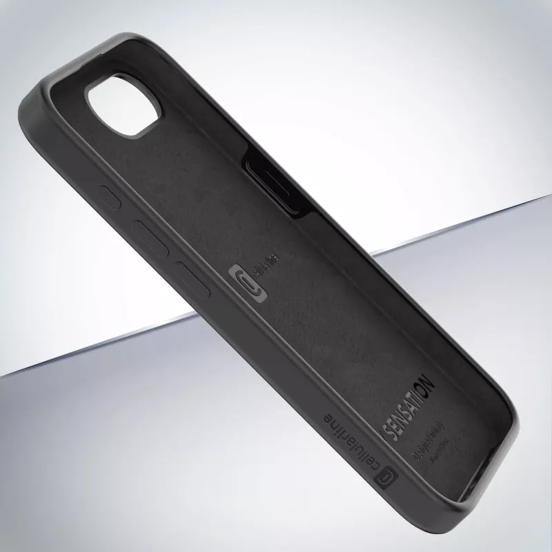 Cellularline Sensation - iPhone 16e/17e soft-touch-silikonikuori integroidulla antibakteerisella Microban®-teknologialla