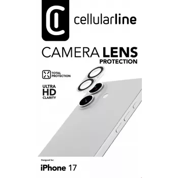 Cellularline kameraobjektiivi - suojus iPhone 17:n kameralle