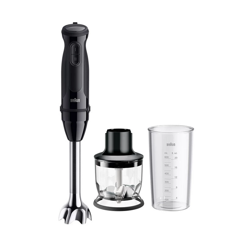 Braun MultiQuick 3 MQ30201M 0,6 l sauvasekoitin 900 W musta, satiini teräs