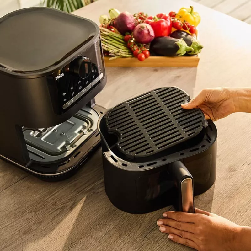 Braun HF 5075 yksittäinen pöytälaite 2000 W kiertoilmakypsennin musta, harmaa