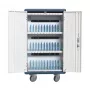 Techly I-CABINET-30DUTY kannettava laitehallintakärry/kaappi valkoinen, sininen