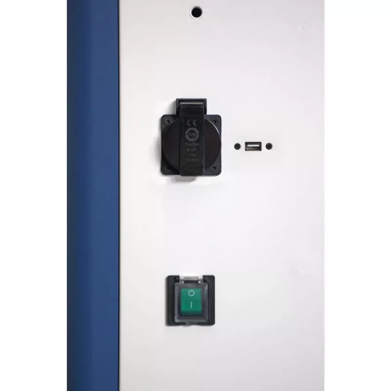 Techly I-CABINET-30DUTY kannettava laitehallintakärry/kaappi valkoinen, sininen