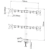 Techly ICA-LCD 382-Q näyttöteline / jalusta 68,6 cm (27