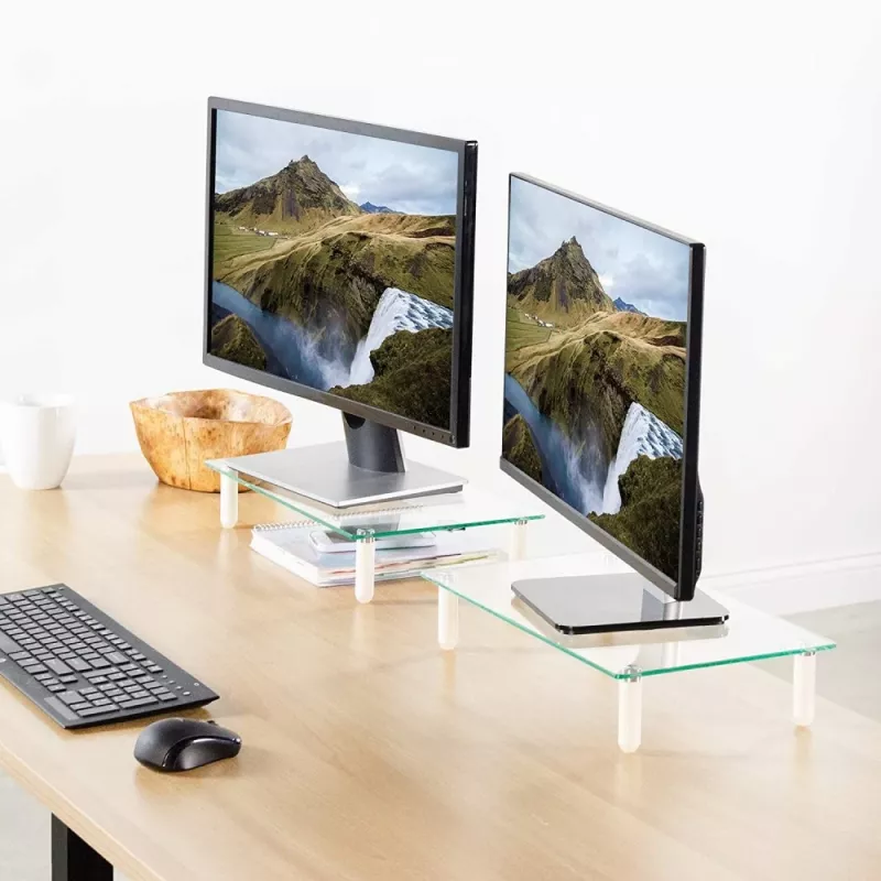 Techly Universal Tabletop Monitor Riser, vapaasti seisova, 20 kg, 33 cm (13