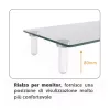 Techly Universal Tabletop Monitor Riser, vapaasti seisova, 20 kg, 33 cm (13