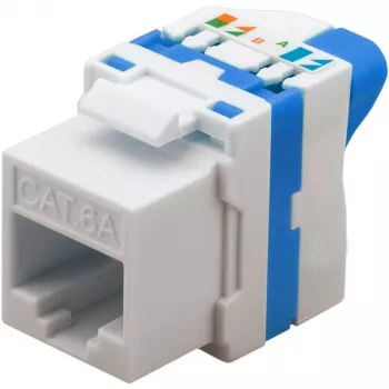 Techly CAT 6a KeyStone RJ45 rasia UTP suojaamaton työkaluton IWP-MD C6A/UROTT