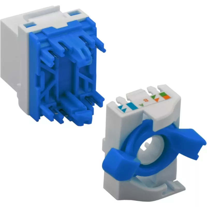 Techly CAT 6a KeyStone RJ45 rasia UTP suojaamaton työkaluton IWP-MD C6A/UROTT