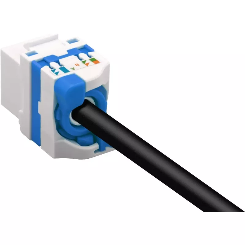 Techly CAT 6a KeyStone RJ45 rasia UTP suojaamaton työkaluton IWP-MD C6A/UROTT