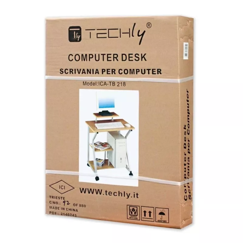 Techly kompakti tietokonepöytä ICA-TB 218