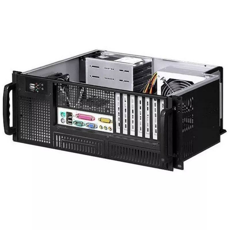 Techly kotelo teollisuusrack 19/työpöytä 4U ultrakompakti musta I-CASE MP-P4HX-BLK6