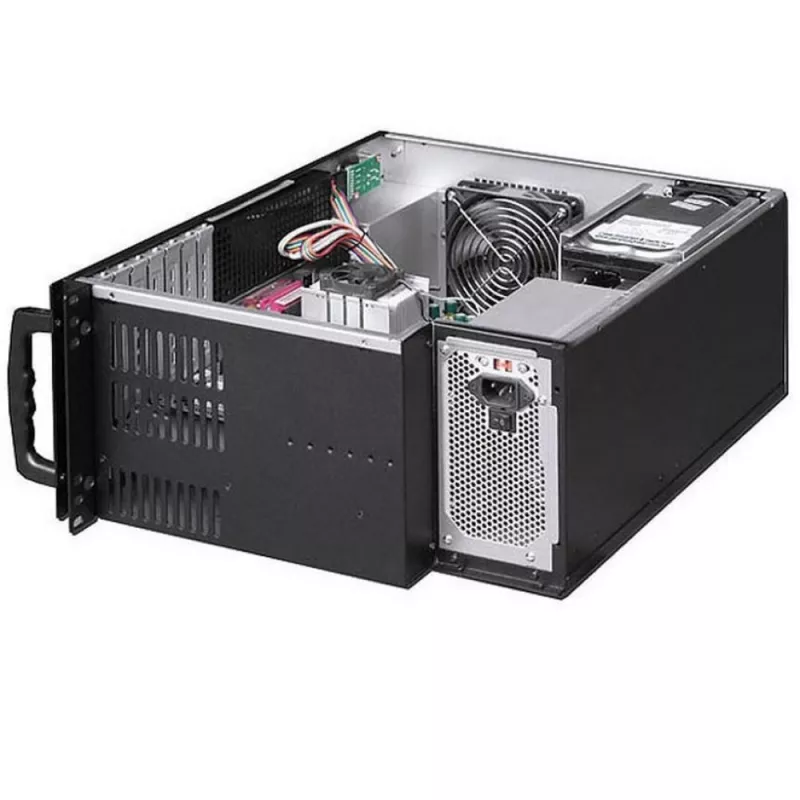 Techly kotelo teollisuusrack 19/työpöytä 4U ultrakompakti musta I-CASE MP-P4HX-BLK6