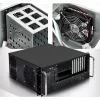 Techly kotelo teollisuusrack 19/työpöytä 4U ultrakompakti musta I-CASE MP-P4HX-BLK6