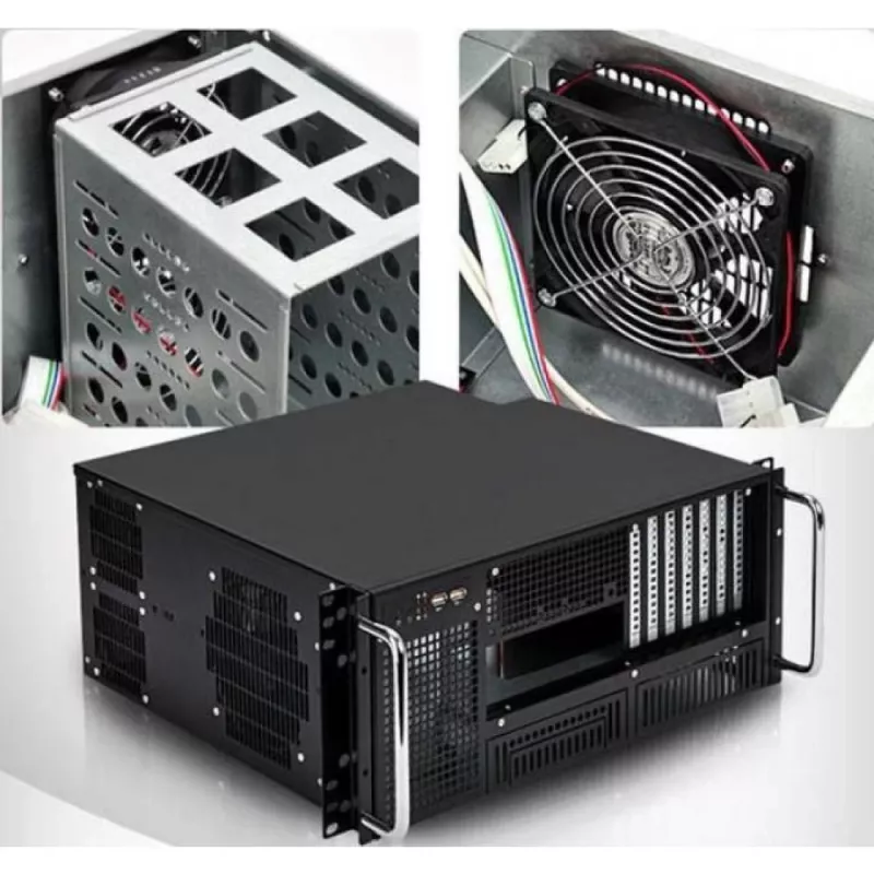 Techly kotelo teollisuusrack 19/työpöytä 4U ultrakompakti musta I-CASE MP-P4HX-BLK6