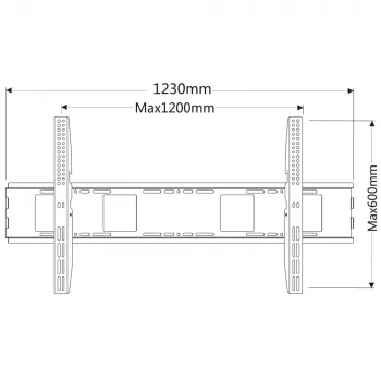 Techly ICA-PLB 2230 TV-teline/jalusta 2,54 m (100