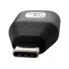 Techly USB-C uros USB-A naaras -adapteri musta, USB A, USB C, musta