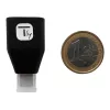 Techly USB-C uros USB-A naaras -adapteri musta, USB A, USB C, musta