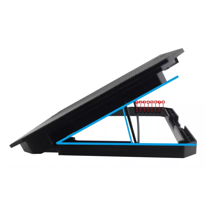 Techly ICOOL-CP11TY kannettavatietokoneteline musta 43,2 cm (17 tuumaa)