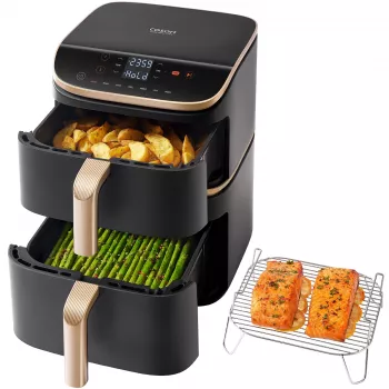 Cosori Turbo Tower Pro Smart yksittäinen 10,8 L vapaasti seisova 2630 W kiertoilmakypsennin musta, kulta