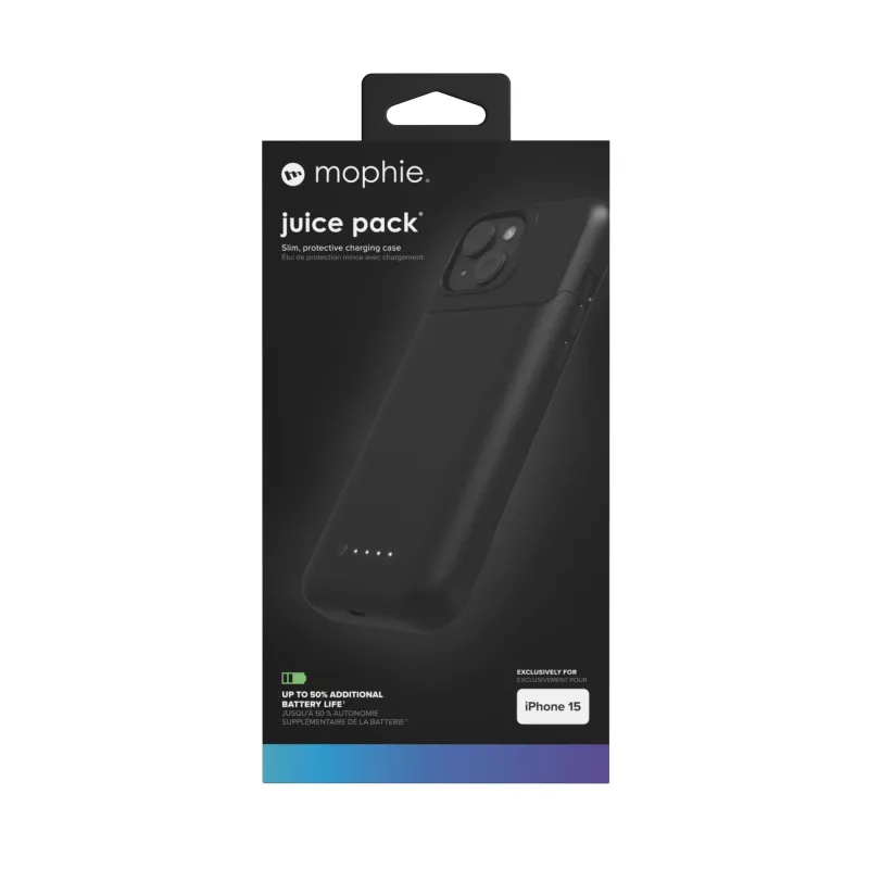 mophie Juice Pack -puhelinkotelo 15,5 cm (6,1 tuumaa) suojakotelo musta