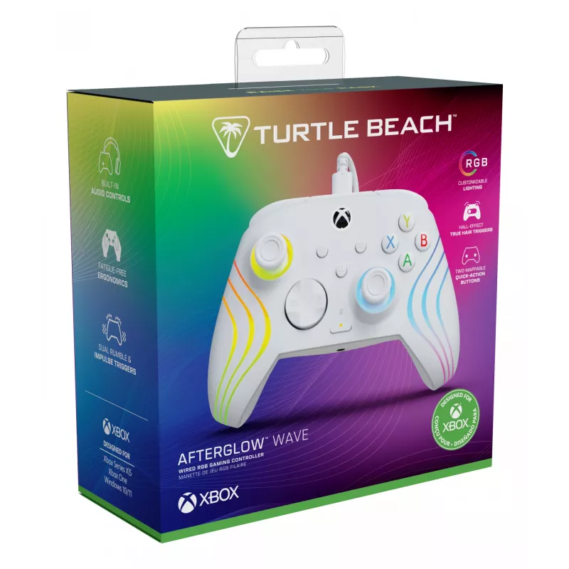 Peliohjain Turtle Beach Afterglow Wave valkoinen USB PC Xbox Series S X