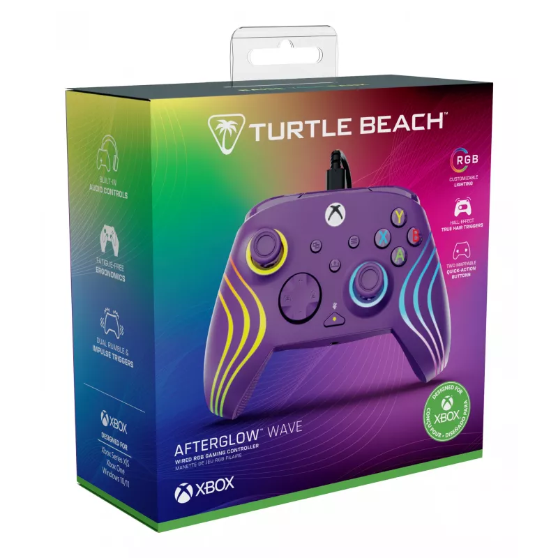 Peliohjain Turtle Beach Afterglow Wave violetti USB PC Xbox Series X