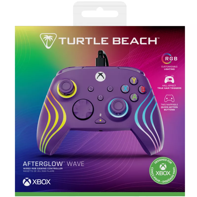 Peliohjain Turtle Beach Afterglow Wave violetti USB PC Xbox Series X