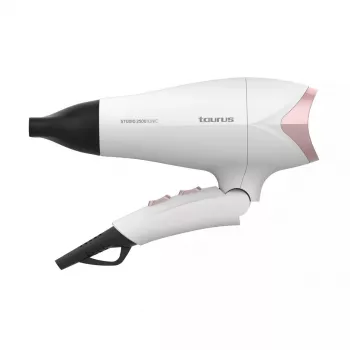 Hiustenkuivaaja Taurus STUDIO 2500 IONIC 2400 W valkoinen, ionitoiminto, 3 lämpötilatasoa, 2 nopeustasoa, diffuusori ja suutin