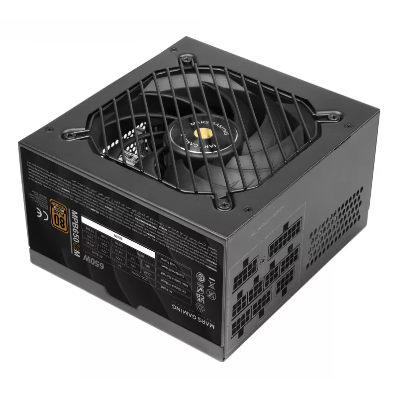 Mars Gaming MPB650SIM virtalähde 650 W 24-pin ATX ATX musta