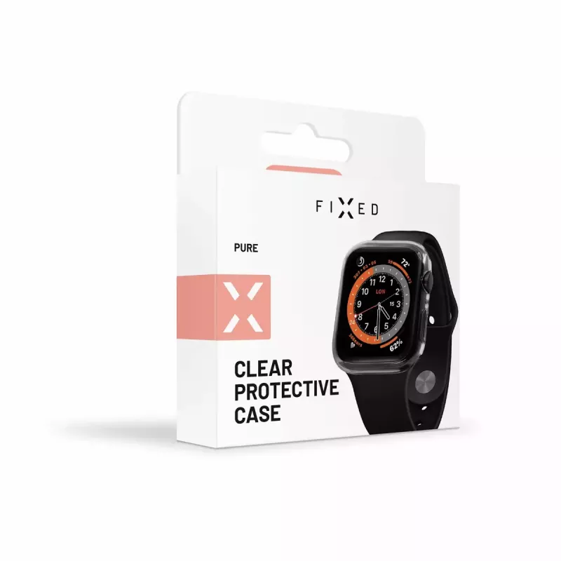 Näytönsuojakalvo FIXED Apple Watch 44mm, polykarbonaatti kirkas, täysi peitto