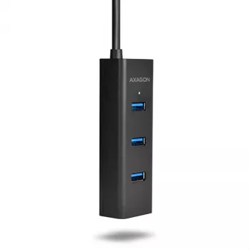 Axagon HUE-S2C USB-keskitin USB 3.2 Gen 1 (3.1 Gen 1) Type-A 5000 Mbit/s musta