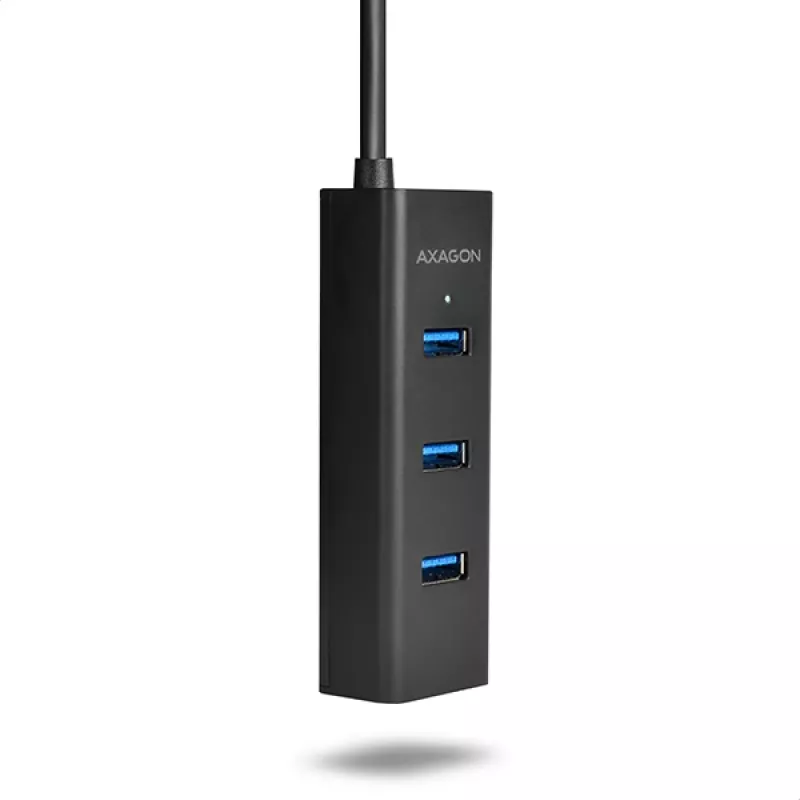 Axagon HUE-S2C USB-keskitin USB 3.2 Gen 1 (3.1 Gen 1) Type-A 5000 Mbit/s musta