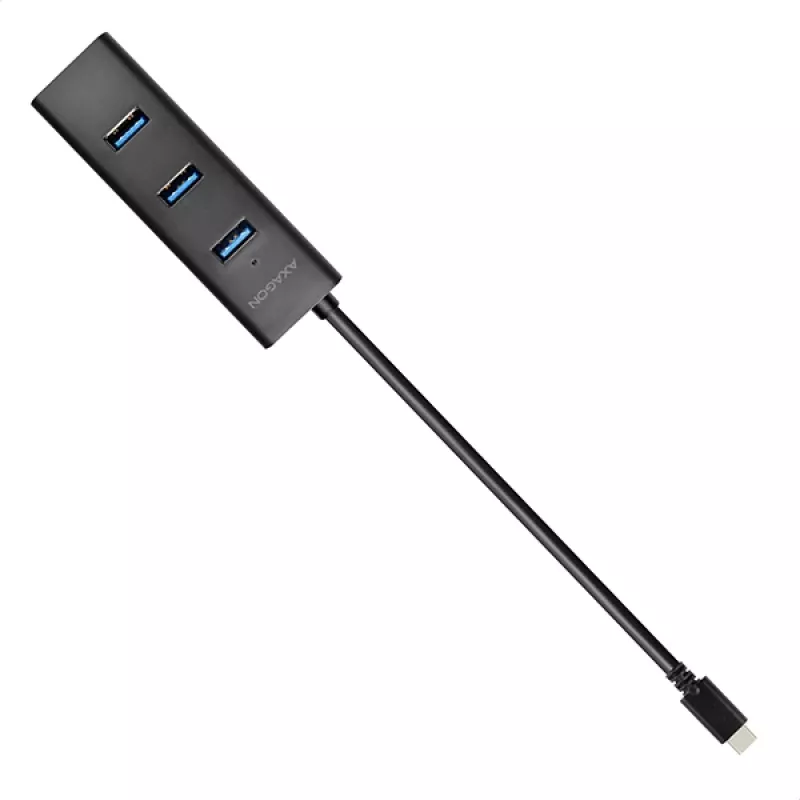 Axagon HUE-S2C USB-keskitin USB 3.2 Gen 1 (3.1 Gen 1) Type-A 5000 Mbit/s musta