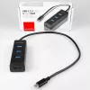 Axagon HUE-S2C USB-keskitin USB 3.2 Gen 1 (3.1 Gen 1) Type-A 5000 Mbit/s musta