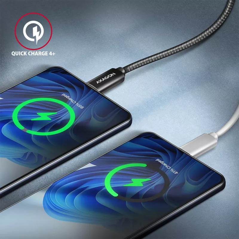 Axagon BUCM432-CM10AB USB-kaapeli USB4 Gen 3x2 1 m USB C musta