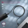 Axagon BUCM432-CM10AB USB-kaapeli USB4 Gen 3x2 1 m USB C musta