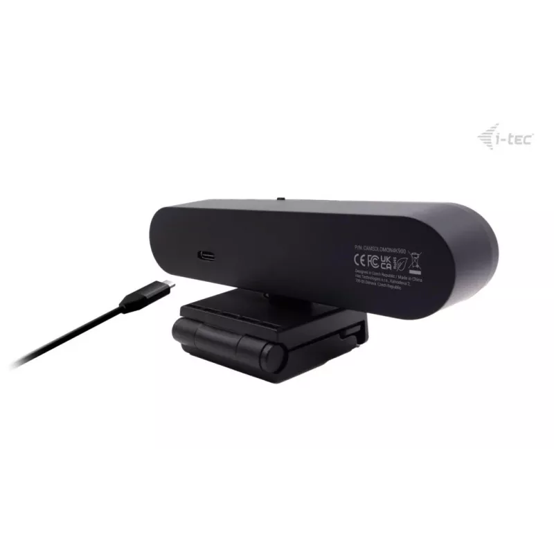 Webcam ITEC SOLOMON PRO 900 4K, 3840×2160, 8,29 MP, USB, klipsikiinnitys, musta
