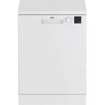 Vapaasti seisova astianpesukone BEKO DVN05320W — 60 cm leveys, 13 astiastoa, 49 dB, 5 ohjelmaa, energiatehokkuusluokka E