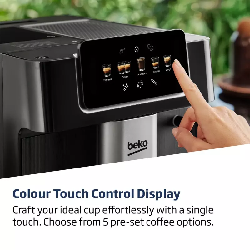 Beko CEG7302B CaffeExperto täysautomaattinen kahvinkeitin höyrysuuttimella