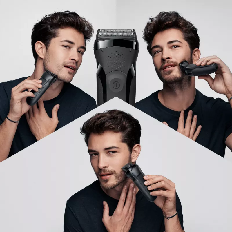 Braun Series 3 300BT langaton märkä- ja kuivakalvoparranajokone trimmerillä